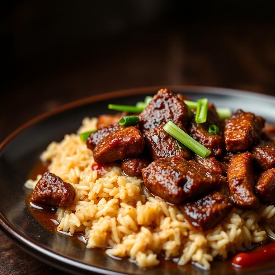Stir-Fried Beef with Chaufa